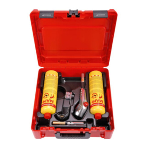 Rothenberger SUPER FIRE 3 HOT BOX, 7/16"-EU, Sprachversion A, neues MAPP Gas