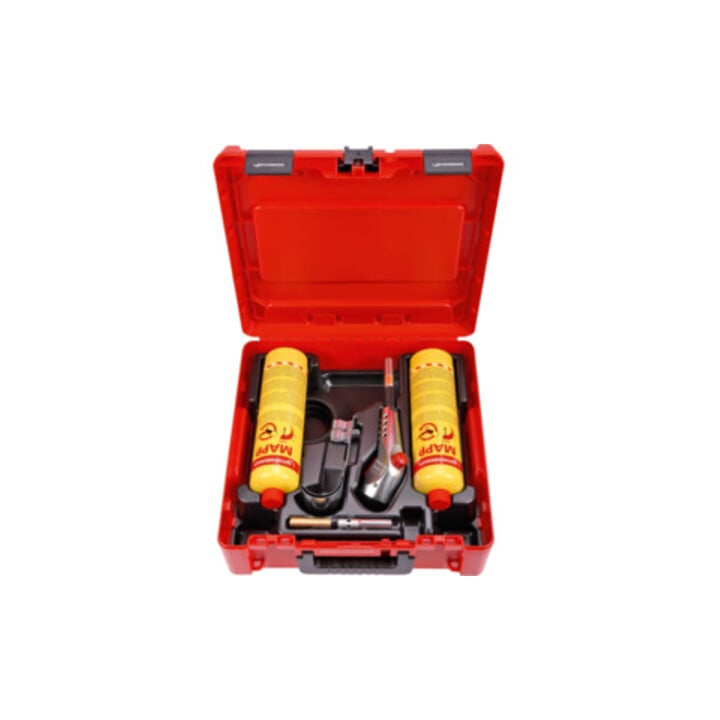 Rothenberger SUPER FIRE 3 HOT BOX, 7/16"-EU, Sprachversion A, neues MAPP Gas