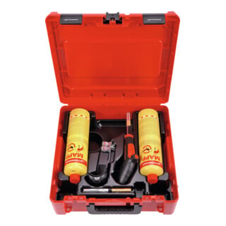 Rothenberger SUPER FIRE 4 HOT BOX, 7/16"-EU, Sprachversion A, neues MAPP Gas