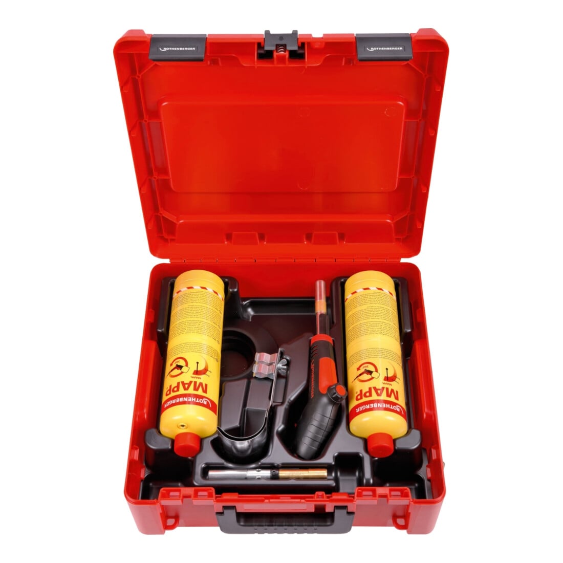 Rothenberger SUPER FIRE 4 HOT BOX, 7/16"-EU, Sprachversion A, neues MAPP Gas