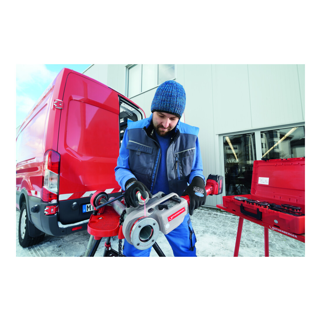 Rothenberger SUPERTRONIC 2000 E,BSPT R,4,0AH,Lader EU