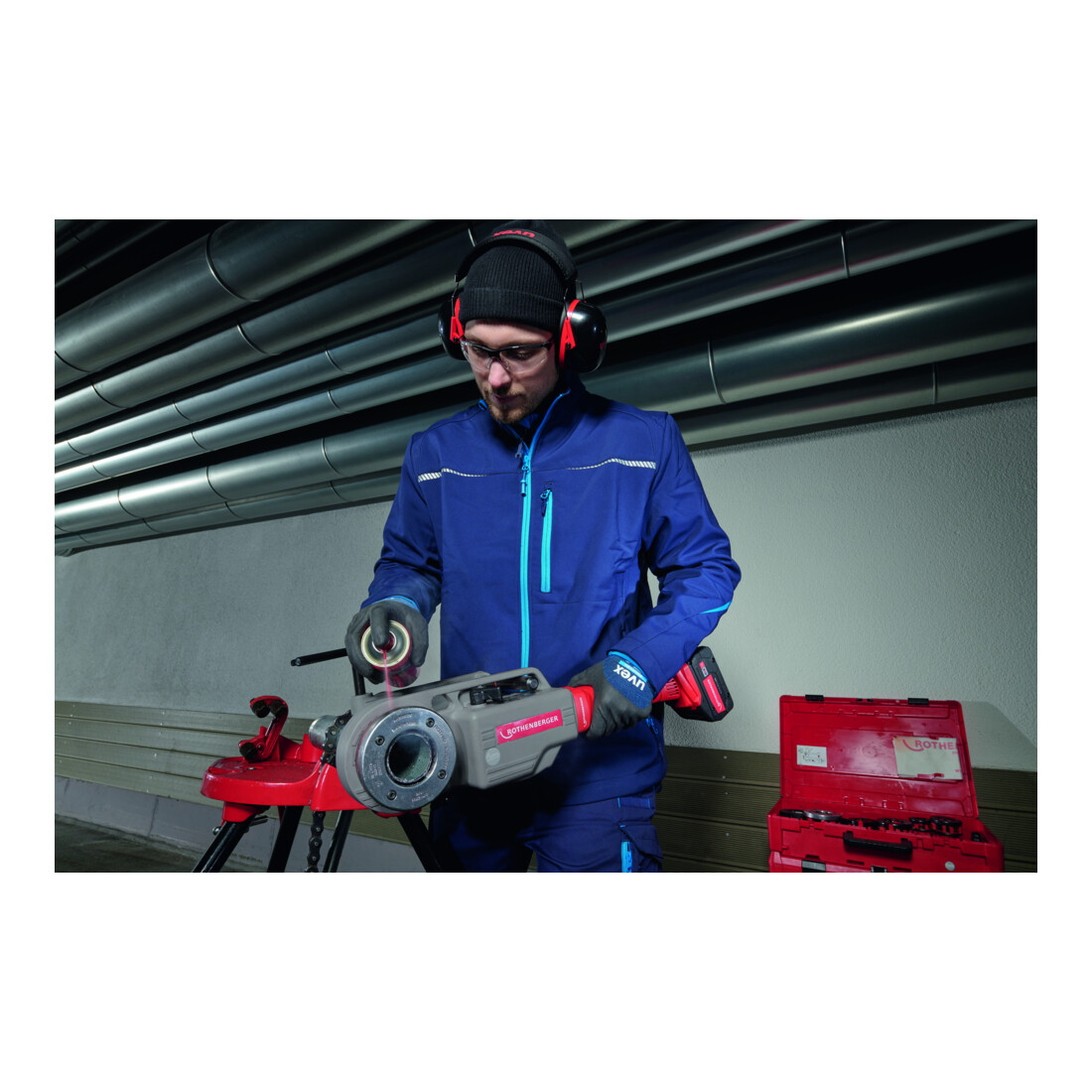 Rothenberger SUPERTRONIC 2000 E,BSPT R,4,0AH,Lader EU