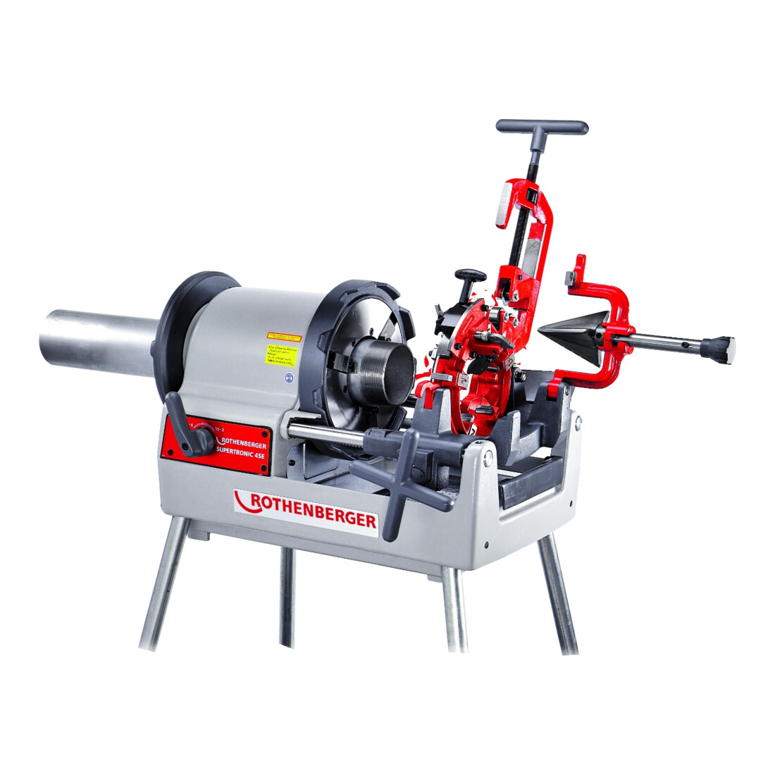 Rothenberger SUPERTRONIC 4SE Machine à fileter,Auto, BSPT R 1/2"-4", 230V avec interrupteur à pédale