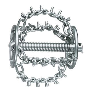Rothenberger Testa catena con punte, 4 catene e anello
