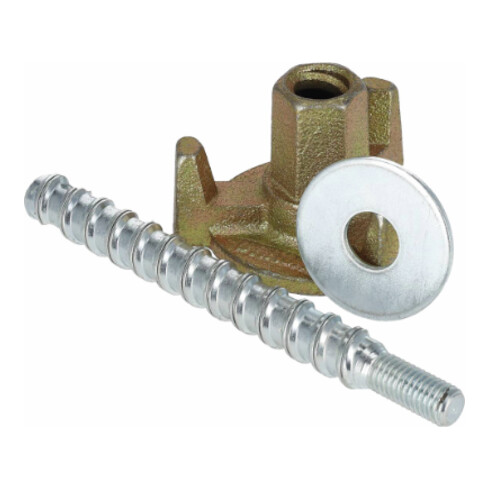 Rothenberger Tige filetée béton + rondelle en U + écrou