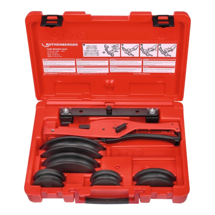 Rothenberger TUBE BENDER MAXI-Set, 3/8-1/2-5/8-3/4-7/8"