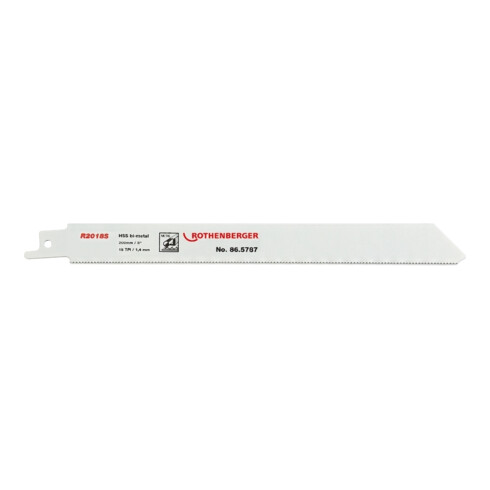 ROTHENBERGER Universal-Sägeblatt, 200x 20x0,9, Zpz 18, Hss Bi-Me
