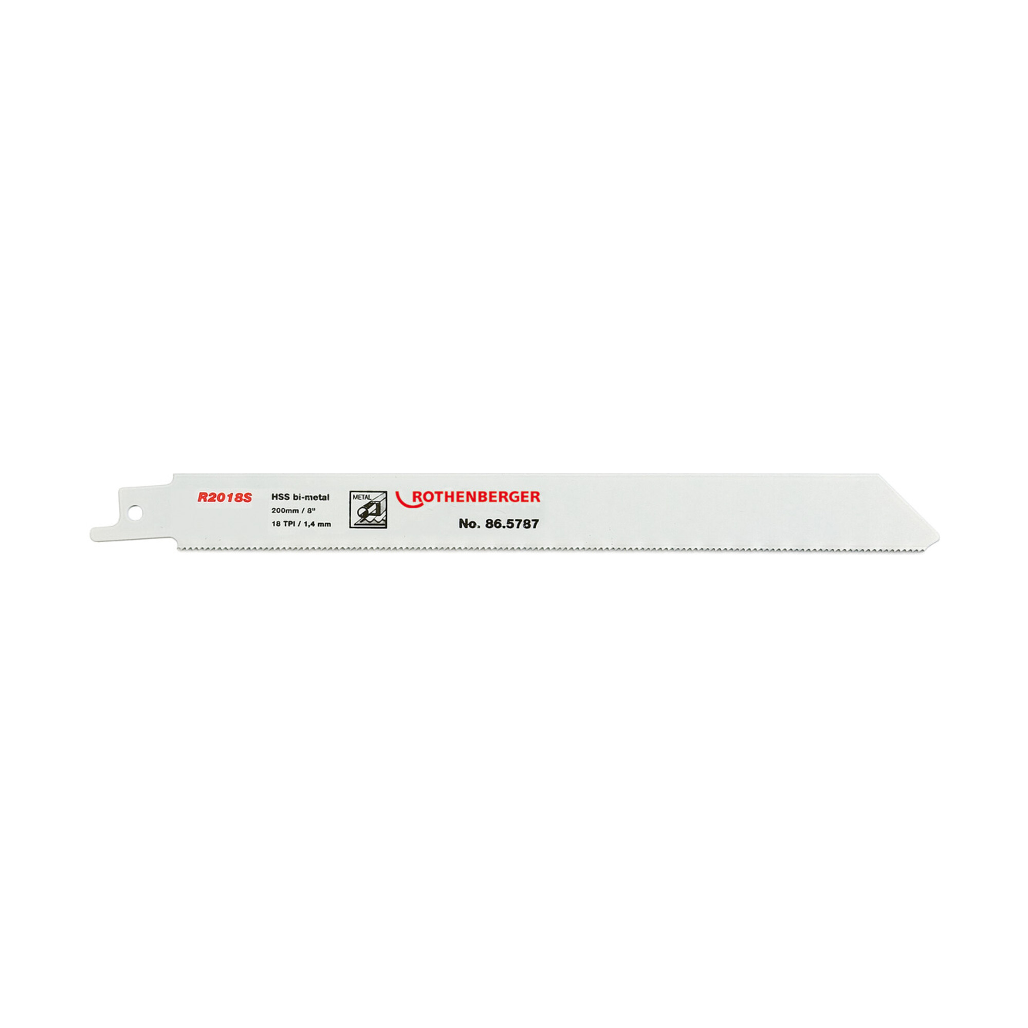 Rothenberger Universal-Sägeblatt HSS Bi-Metall, 200x20x0,9, 5 Stück