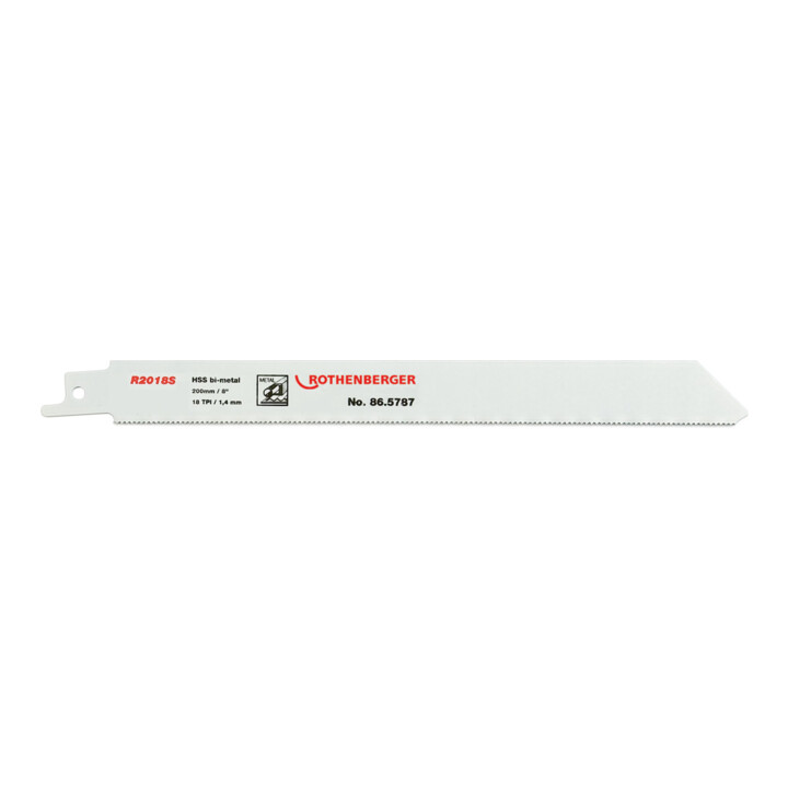 Rothenberger Universal-Sägeblatt HSS Bi-Metall, 200x20x0,9, 5 Stück