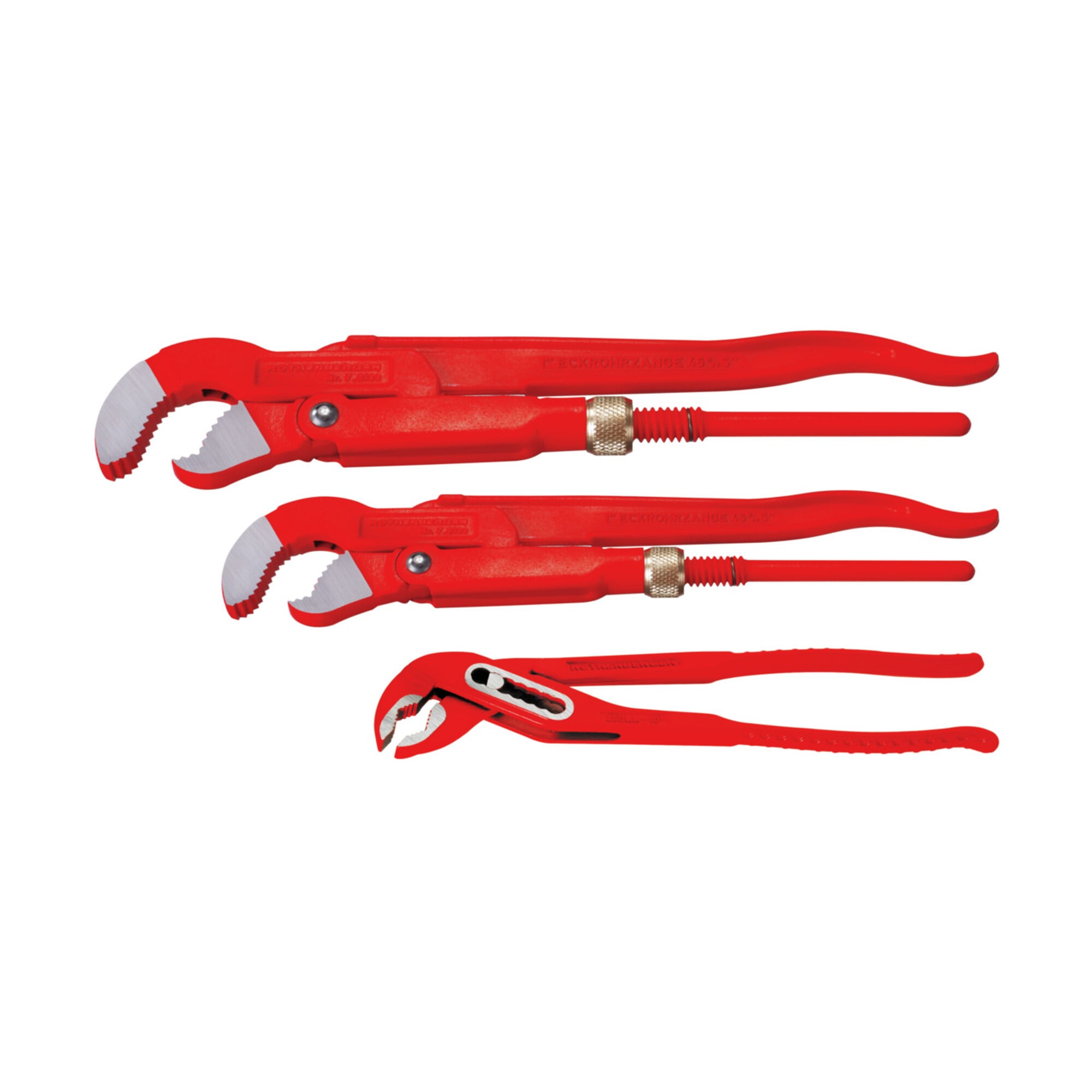 Rothenberger Zangenset Eckrohrzange 1 - 1.1/2" + Wapu SP 10"
