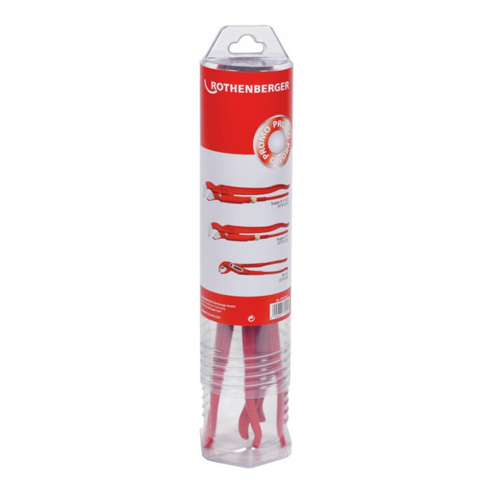 Rothenberger Zangenset Eckrohrzange 1 - 1.1/2" + Wapu SP 10"