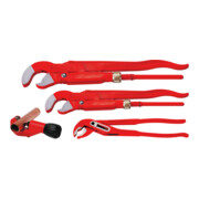 Rothenberger Zangenset Eckrohrzange 1" - 1.1/2" + Wapu SP 10 + Tube Cutter 35