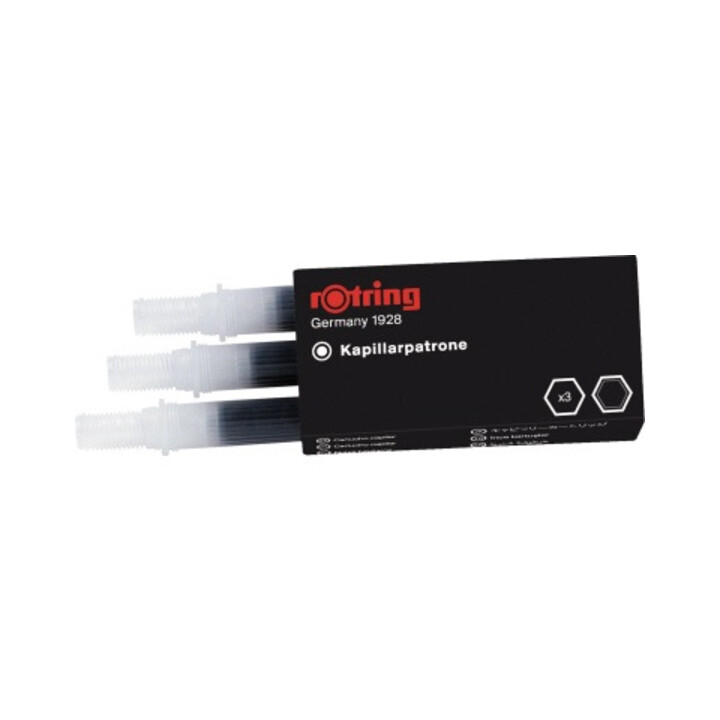 rotring Kapillarpatrone S0194640 für rapidograph schwarz 3 St./Pack.