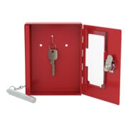 ROTTNER Armoire à clés avec serrure à cylindre DIN droite, acier rouge-2