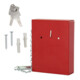ROTTNER Armoire à clés avec serrure à cylindre DIN droite, acier rouge-5