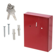 ROTTNER Armoire à clés avec serrure à cylindre DIN droite, acier rouge-5