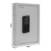 ROTTNER Armoire à clés électronique Keytronic 48 Dimensions ext. 450x300x90 (H×L×P)-4