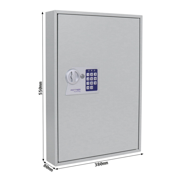 ROTTNER Armoire à clés S 100 EL serrure électronique gris clair