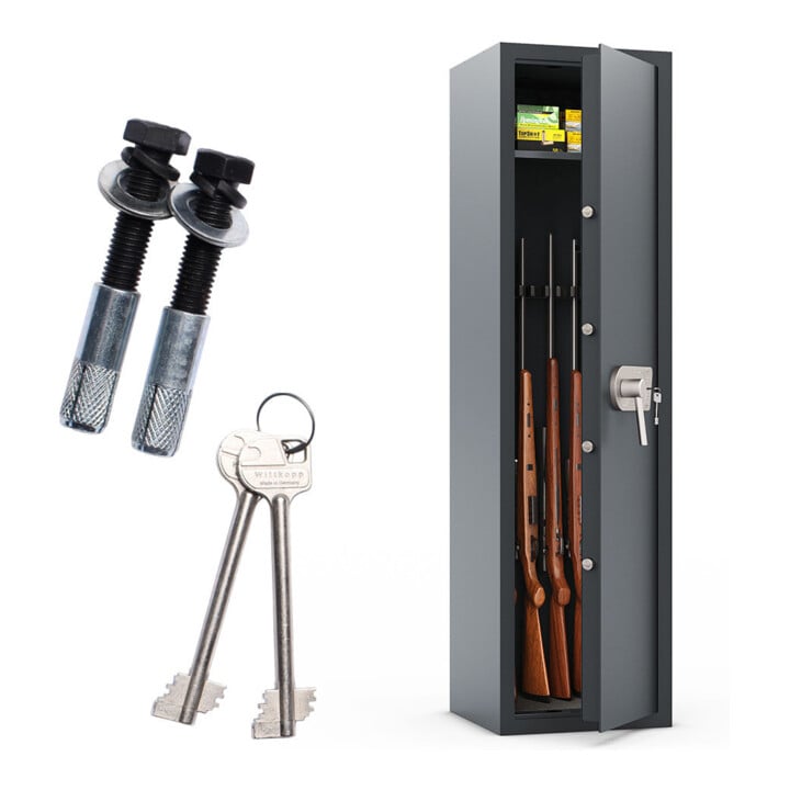 ROTTNER Armoire à fusils Dakota 5 anthracite avec serrure à double panneton
