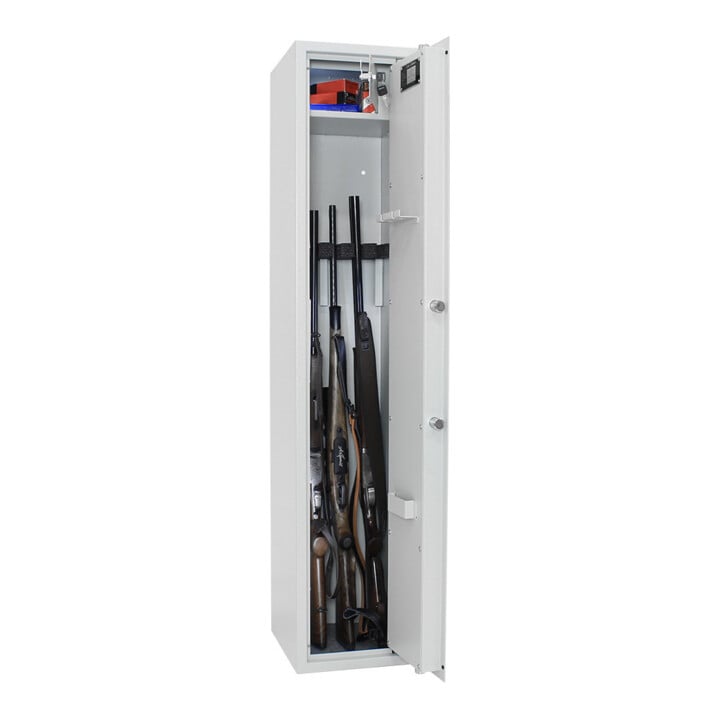 ROTTNER Armoire à fusils S1 Yukon 5 serrure à double panneton gris clair