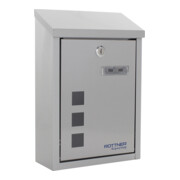 ROTTNER Boîte aux lettres Casa verrouillable acier inoxydable mat brossé