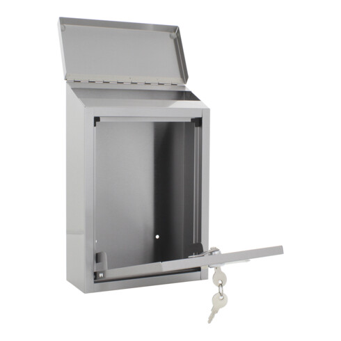 ROTTNER Boîte aux lettres Casa verrouillable acier inoxydable mat brossé
