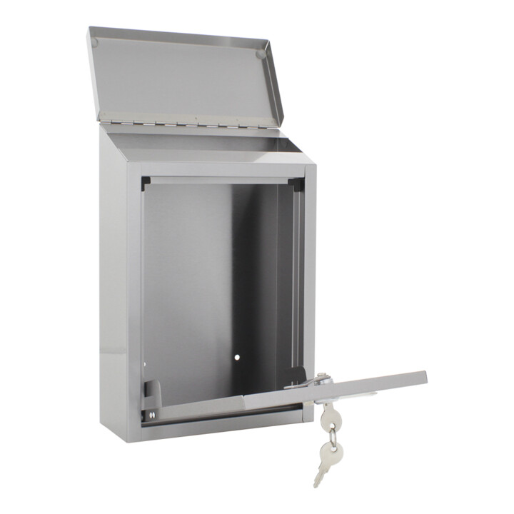 ROTTNER Boîte aux lettres Casa verrouillable acier inoxydable mat brossé