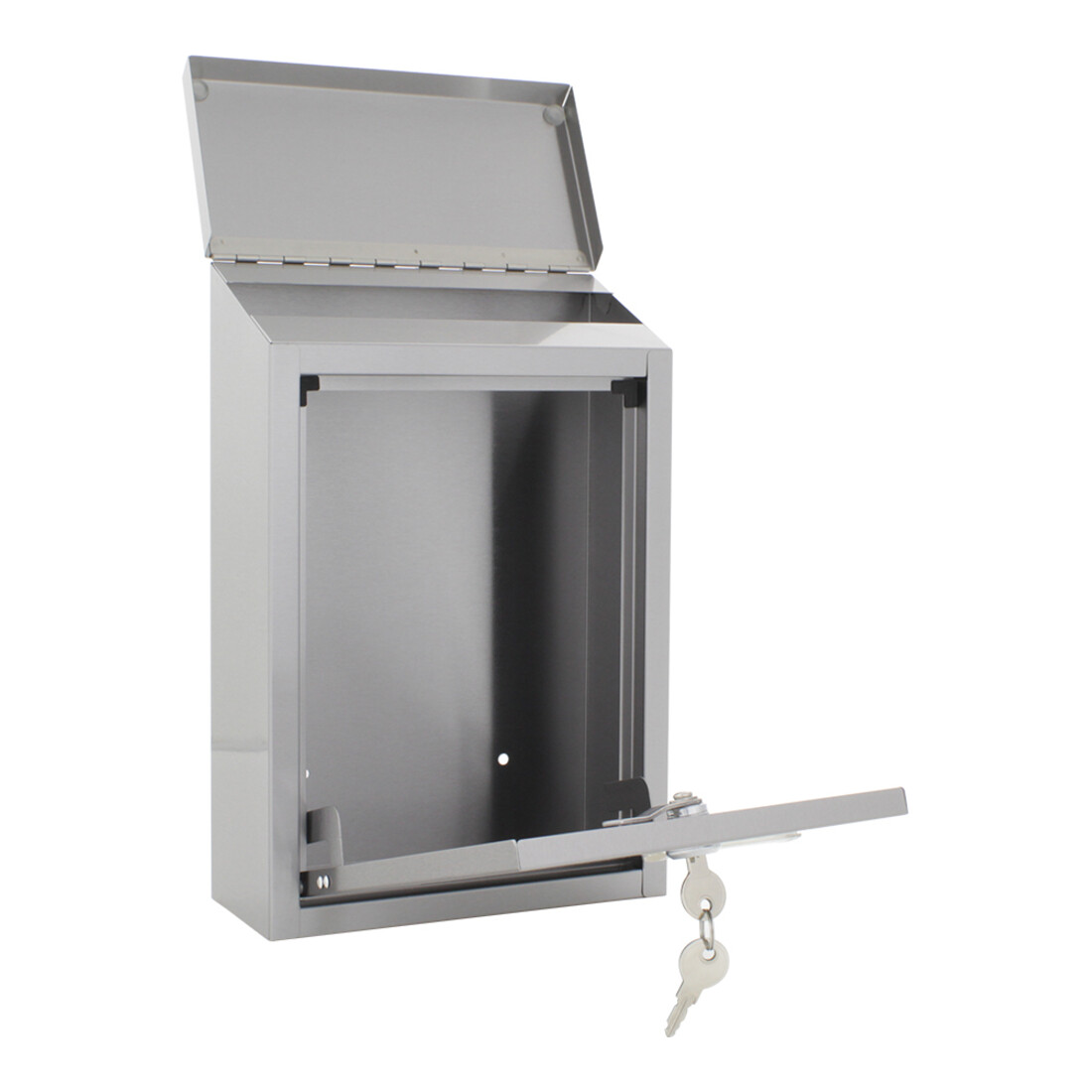 ROTTNER Boîte aux lettres Casa verrouillable acier inoxydable mat brossé