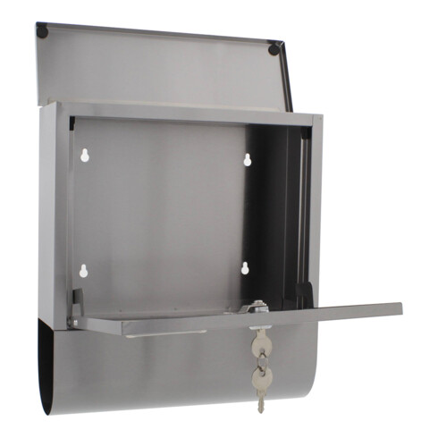 ROTTNER Boîte aux lettres Costa avec serrure à cylindre Acier inoxydable brossé mat