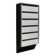 ROTTNER Boîte aux lettres Depot 6, verrouillable, argent/noir, noir poudré-1