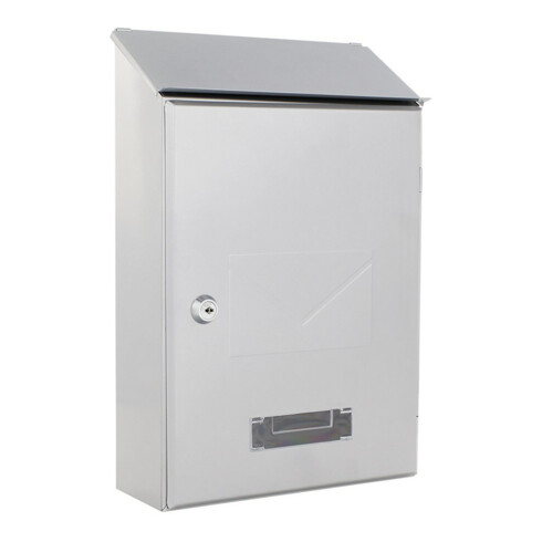 ROTTNER Boîte aux lettres Pisa avec serrure à cylindre, blanc poudré