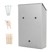 ROTTNER Boîte aux lettres Pisa avec serrure à cylindre, gris anthracite poudré