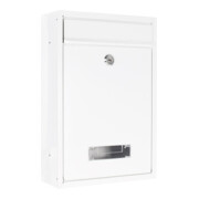 ROTTNER Boîte aux lettres Tarvis avec serrure à cylindre blanc laqué poudre