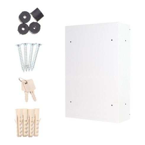 ROTTNER Boîte aux lettres Tarvis avec serrure à cylindre blanc laqué poudre