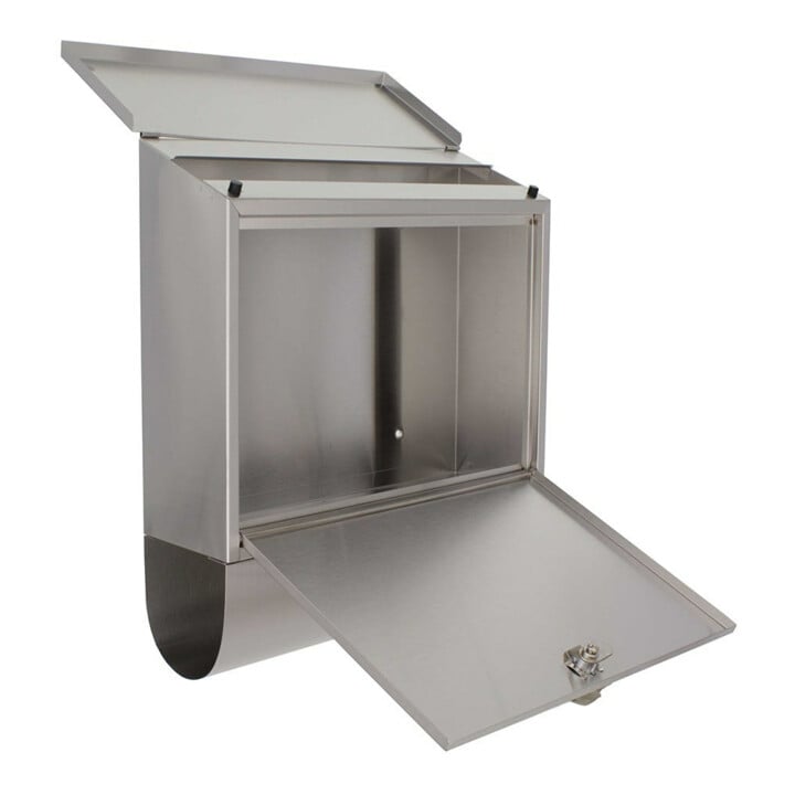 ROTTNER Boîte aux lettres Villa verrouillable acier inoxydable mat brossé