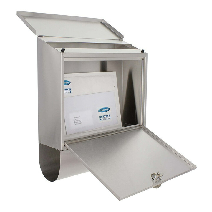 ROTTNER Boîte aux lettres Villa verrouillable acier inoxydable mat brossé