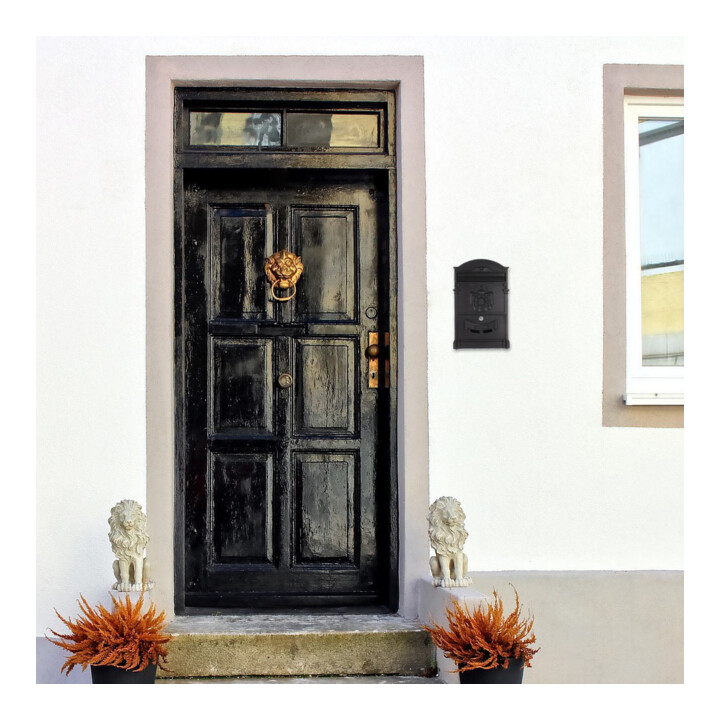 ROTTNER Briefkasten Ashford T05375 schwarz Zylinderschloss