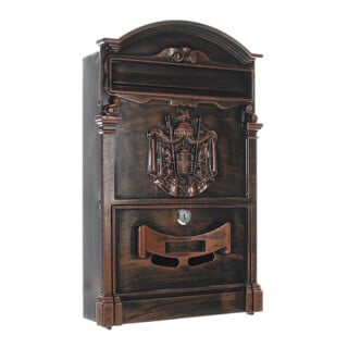 ROTTNER Briefkasten Ashford T05667 Zylinderschloss Braun