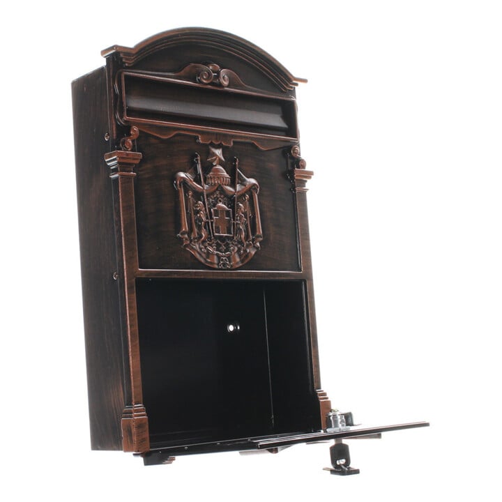 ROTTNER Briefkasten Ashford T05667 Zylinderschloss Braun