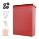 ROTTNER Briefkasten Brighton T04504 rot Zylinderschloss