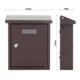 ROTTNER Briefkasten Cesena braun Zylinderschloss Braun