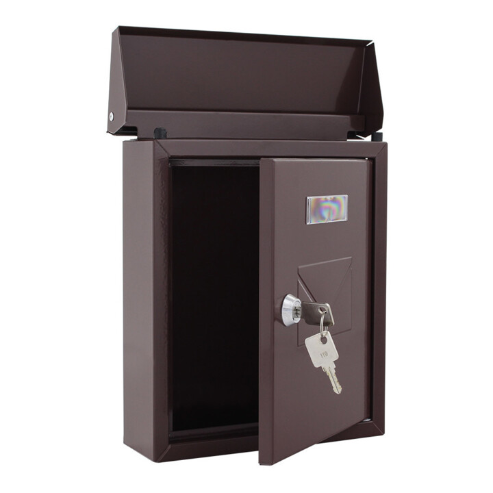 ROTTNER Briefkasten Cesena braun Zylinderschloss Braun