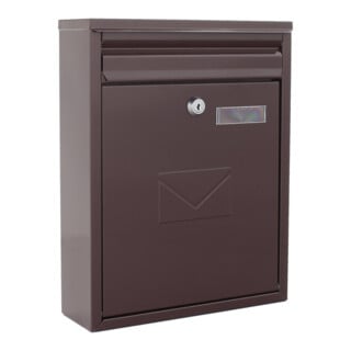 ROTTNER Briefkasten Como T04564 braun Zylinderschloss