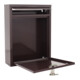 ROTTNER Briefkasten Como T04564 braun Zylinderschloss