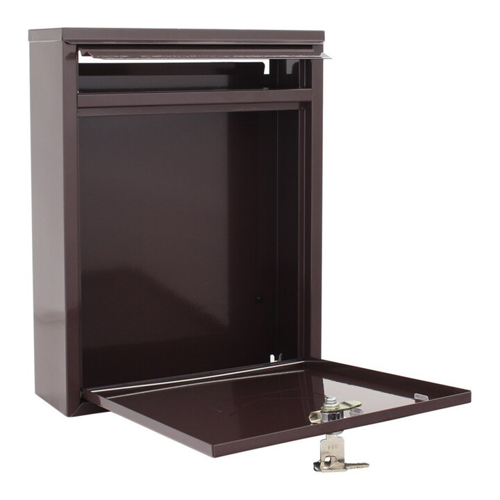 ROTTNER Briefkasten Como T04564 braun Zylinderschloss