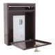 ROTTNER Briefkasten Como T04564 braun Zylinderschloss