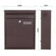 ROTTNER Briefkasten Como T04564 braun Zylinderschloss