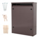 ROTTNER Briefkasten Como T04564 braun Zylinderschloss