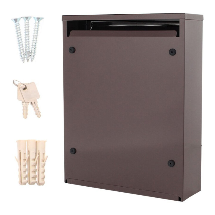ROTTNER Briefkasten Como T04564 braun Zylinderschloss