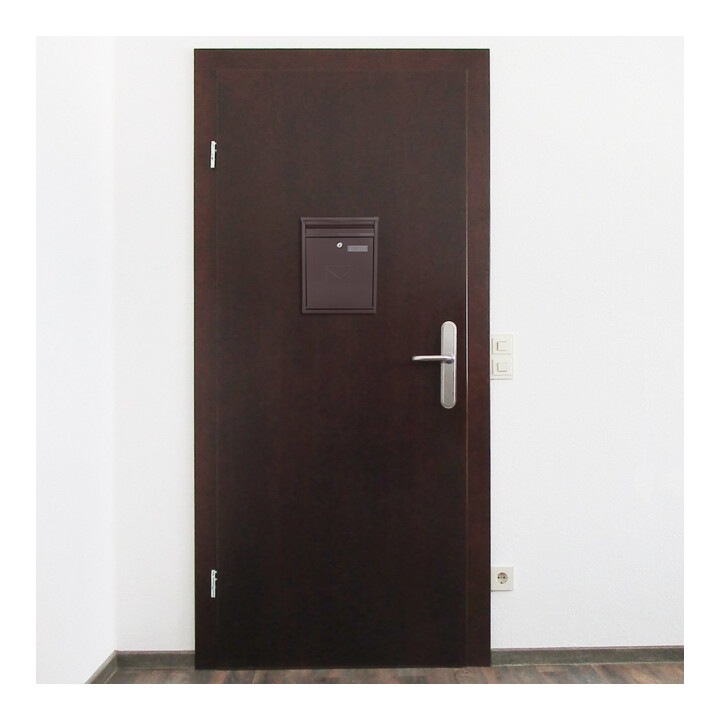 ROTTNER Briefkasten Como T04564 braun Zylinderschloss